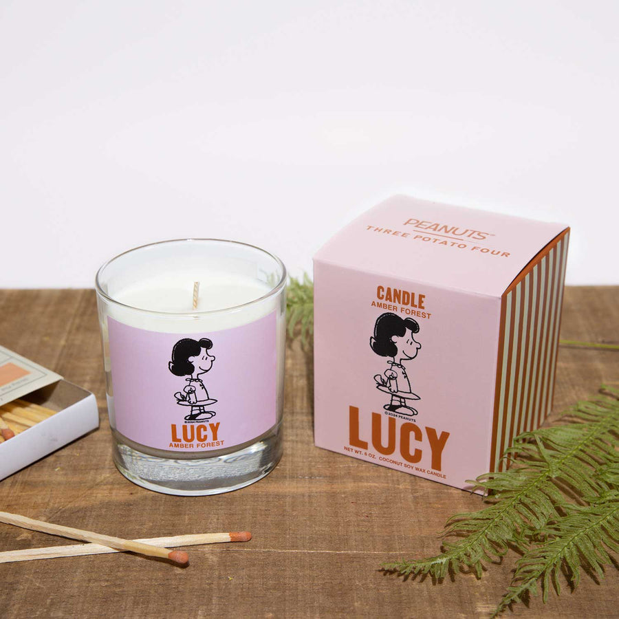 Peanuts® x Three Potato Four Candle – Lucy (Amber Forest) - Parkette.