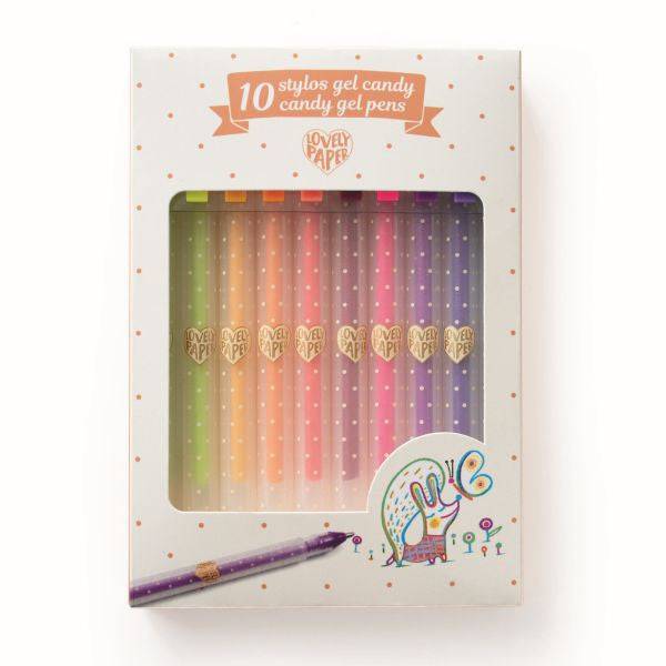 10 Candy Gel Pens - Parkette.