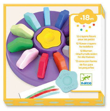 12 Flower Crayons for Toddlers - Parkette.