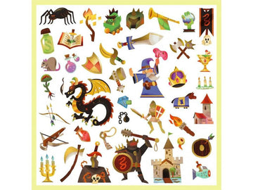 Medieval Fantasy Metallic Stickers - Parkette.