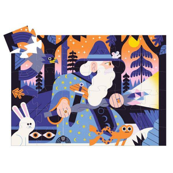 Silhouette Puzzle - The Magician and the Crystal Sceptre (36 pcs) - Parkette.