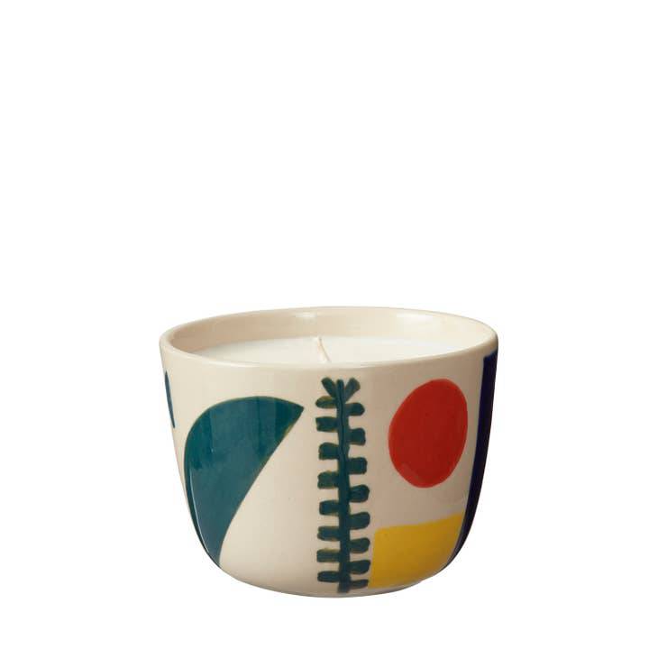 Bouclé Garni Stoneware Ceramic Candle - Parkette.