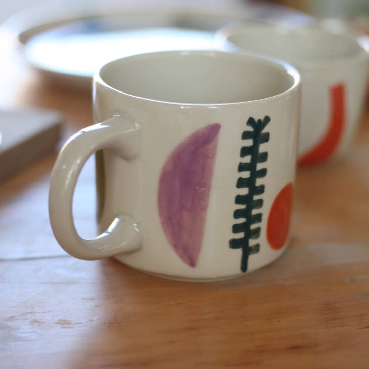 Bouquet Garni Stoneware Ceramic Mug - Parkette.