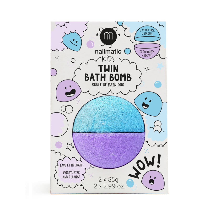 Twin Bath Bomb: blue + violet - Parkette.