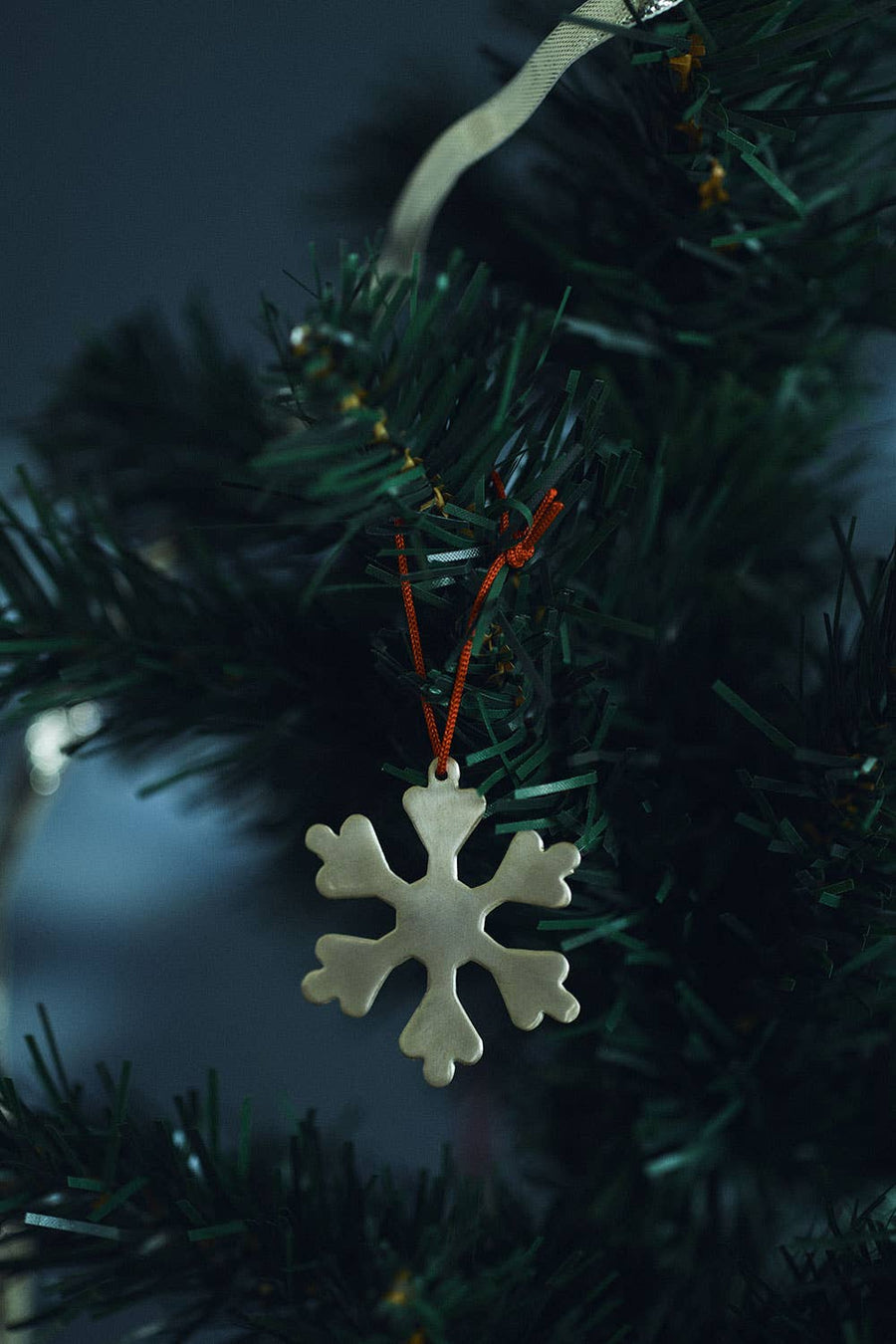 Silver Plated Snow Flake Ornament (B) - Parkette.