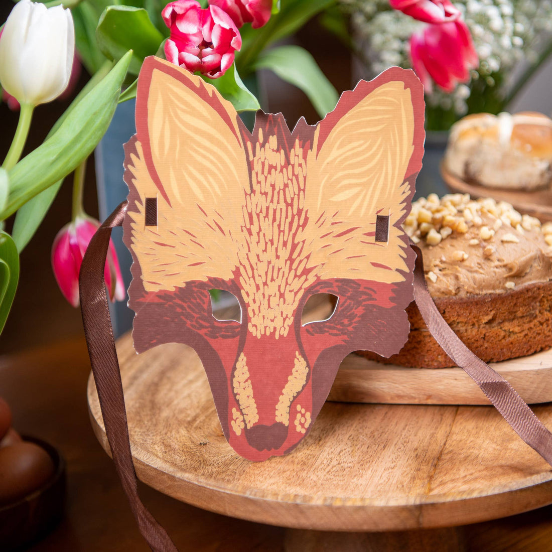 Fox Mask Greeting Card - Parkette.