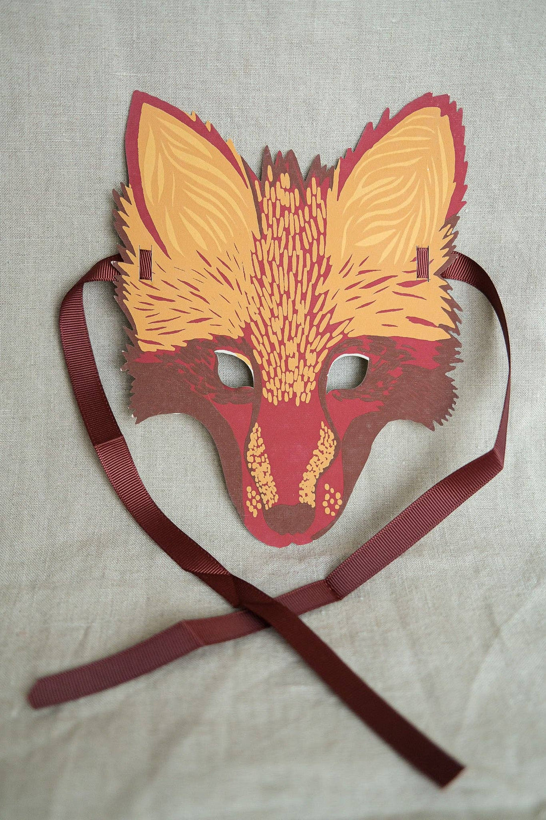 Fox Mask Greeting Card - Parkette.