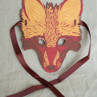 Fox Mask Greeting Card - Parkette.