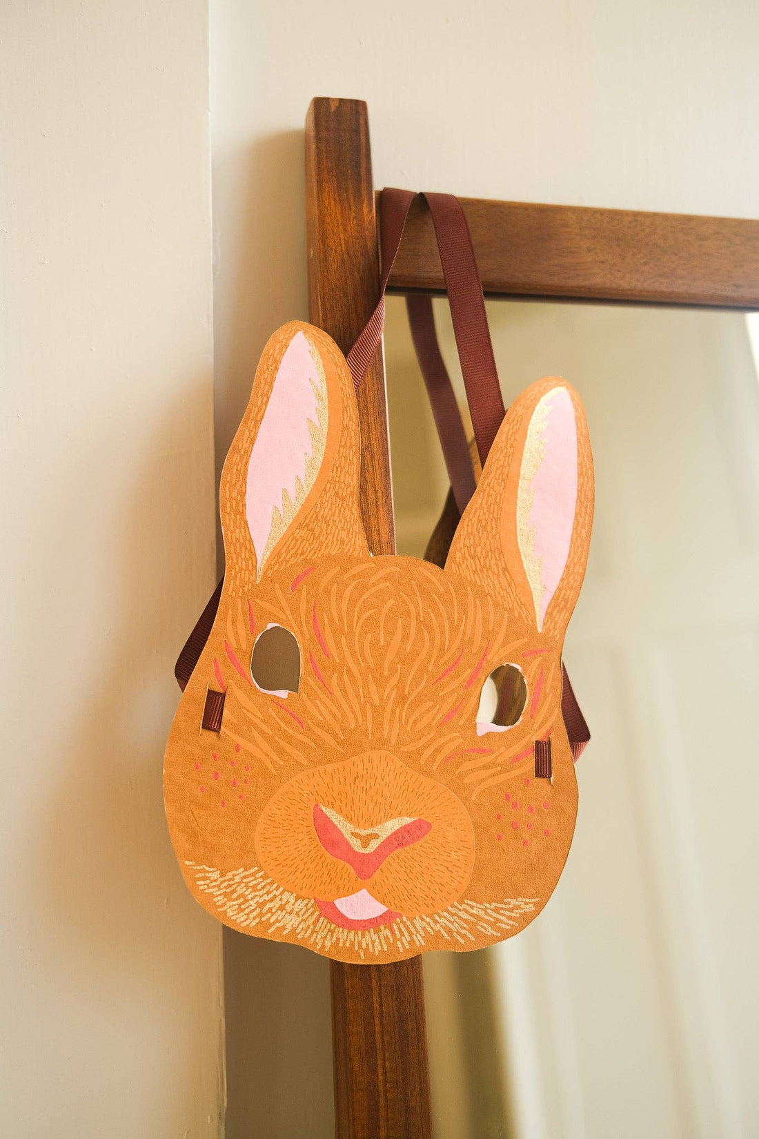 Rabbit Mask Greeting Card - Parkette.
