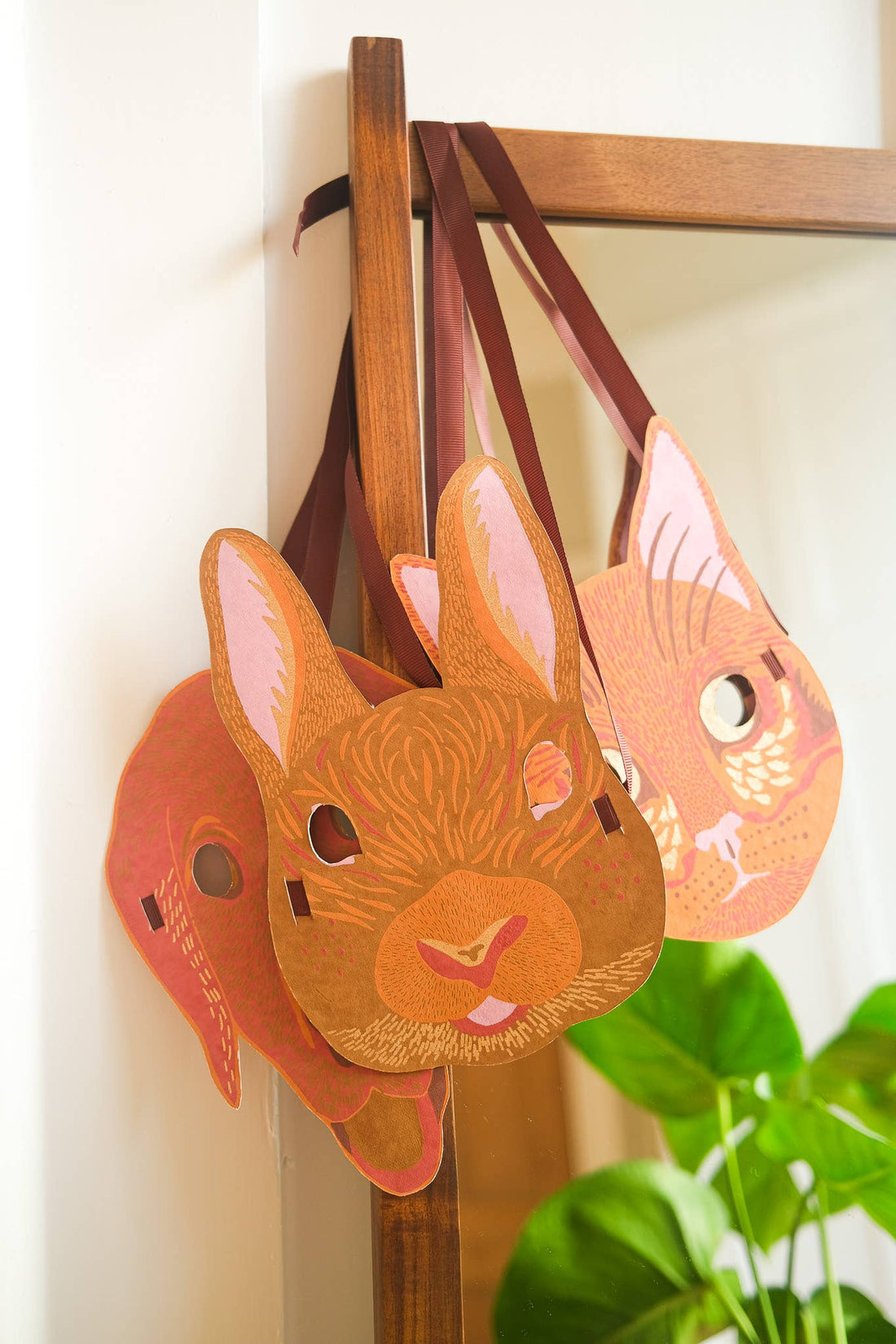 Rabbit Mask Greeting Card - Parkette.