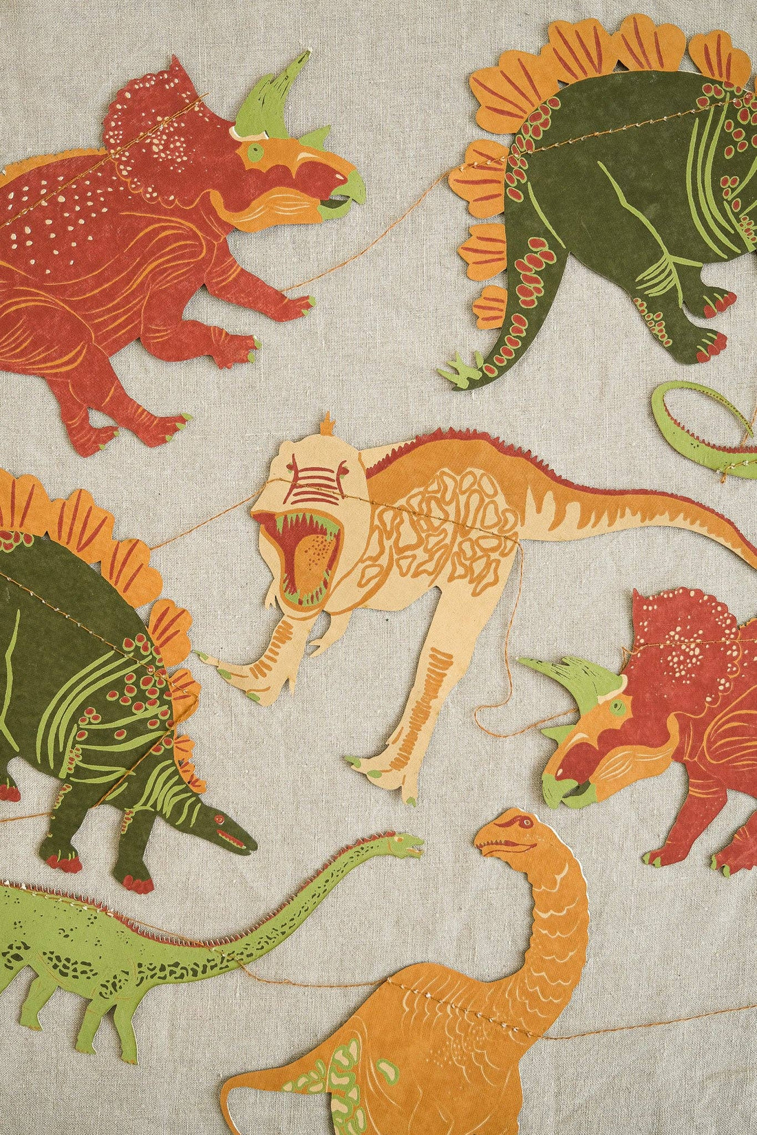 Dinosaurs Sewn Garland - Parkette.