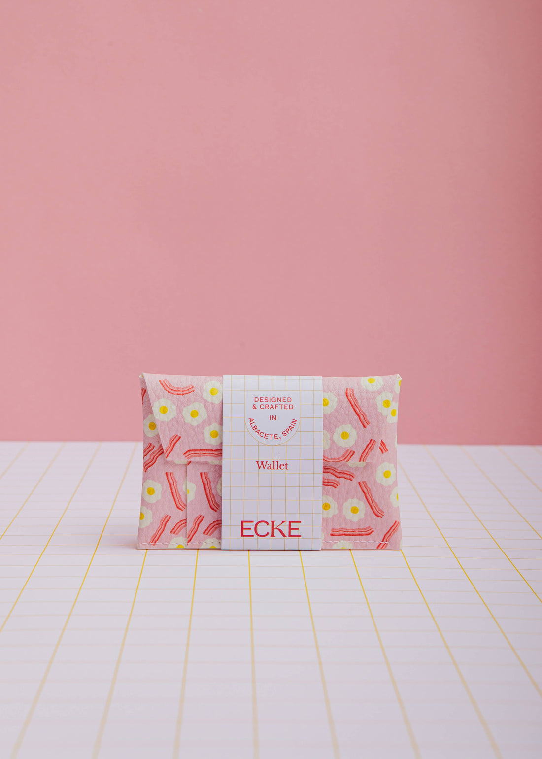 Huevos Bacon Pink Card Holder  - Parkette.