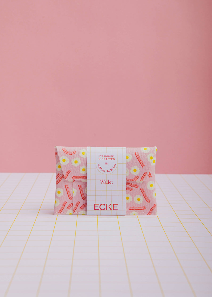 Huevos Bacon Pink Card Holder  - Parkette.