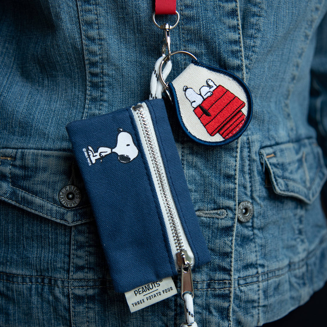 Peanuts® x Three Potato Four Snoopy Doghouse Patch Keychain - Parkette.