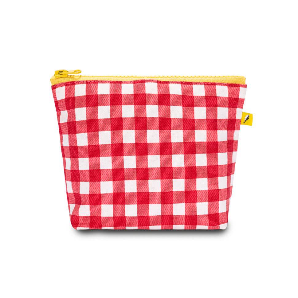 Tiny Zip Pouch - Gingham Red - Parkette.