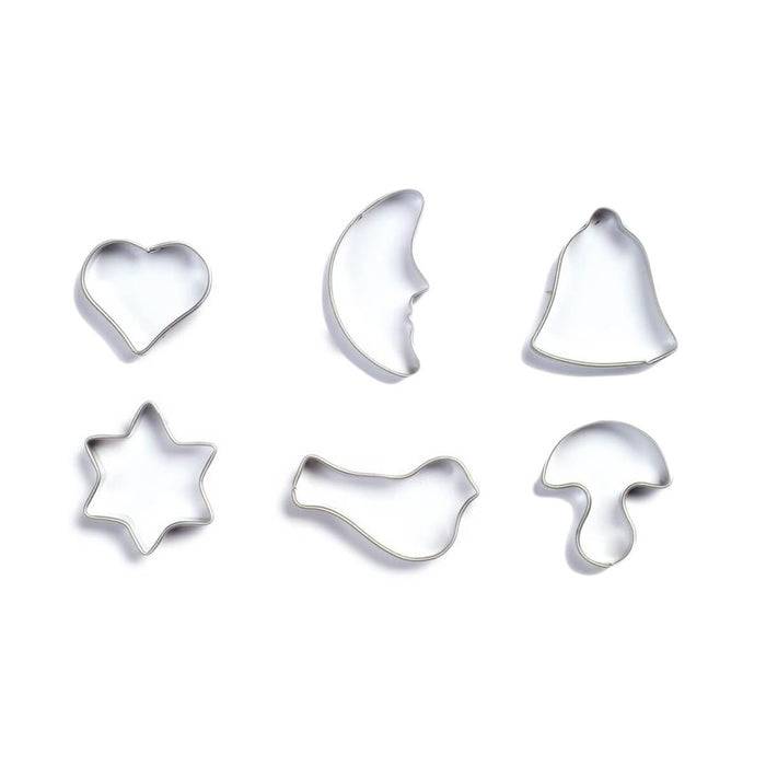 Mini Cookie Cutter Shapes - Assorted (6 pcs) - Parkette.