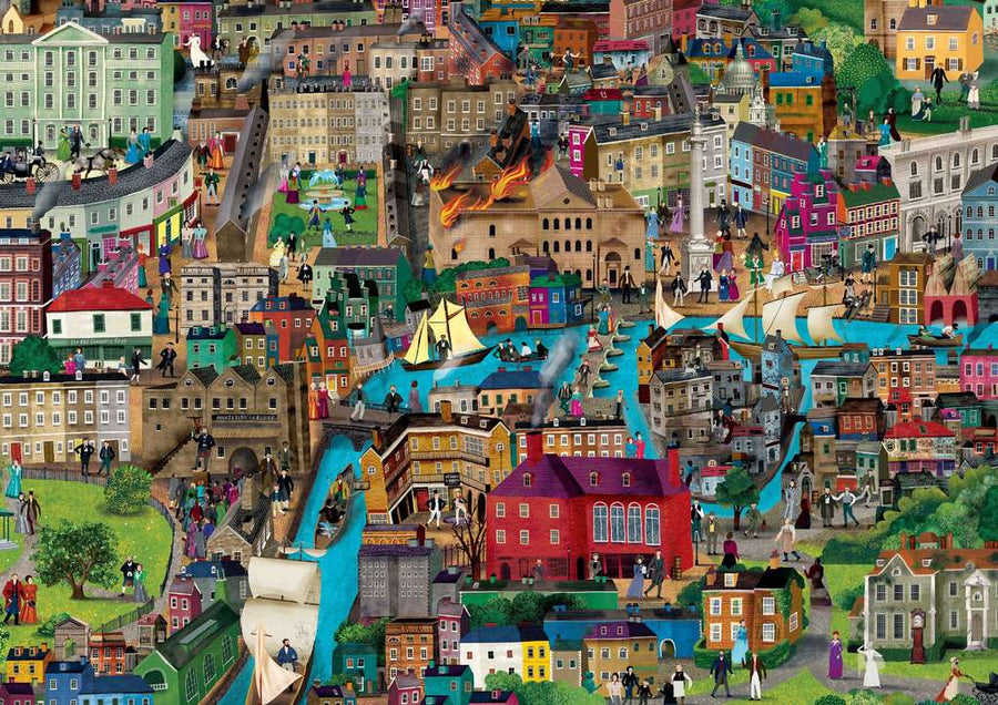 The World of Charles Dickens A 1000 Piece Puzzle - Parkette.