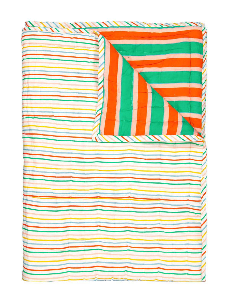 Reversible Hand-Quilted Blanket - Parkette.