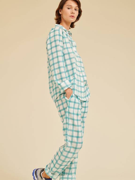 Women's PJ Set - Porcelain Check - Parkette.
