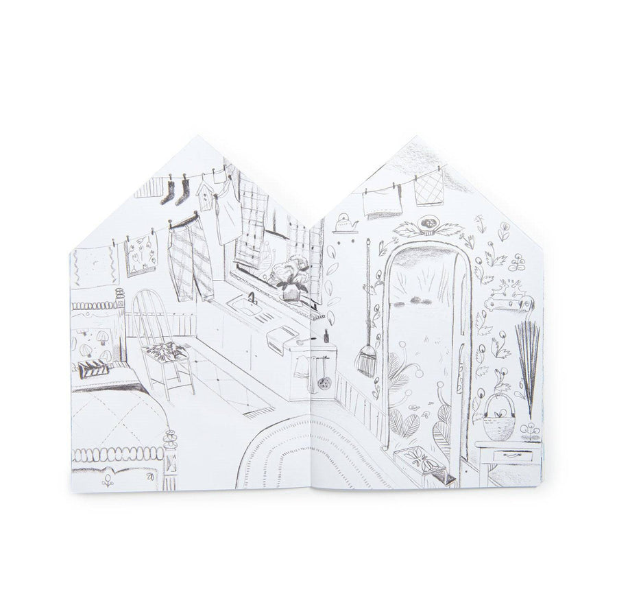 Les Minouchkas Colouring Book with 150 Stickers - Parkette.