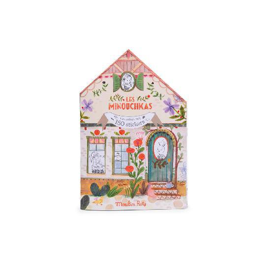Les Minouchkas Colouring Book with 150 Stickers - Parkette.