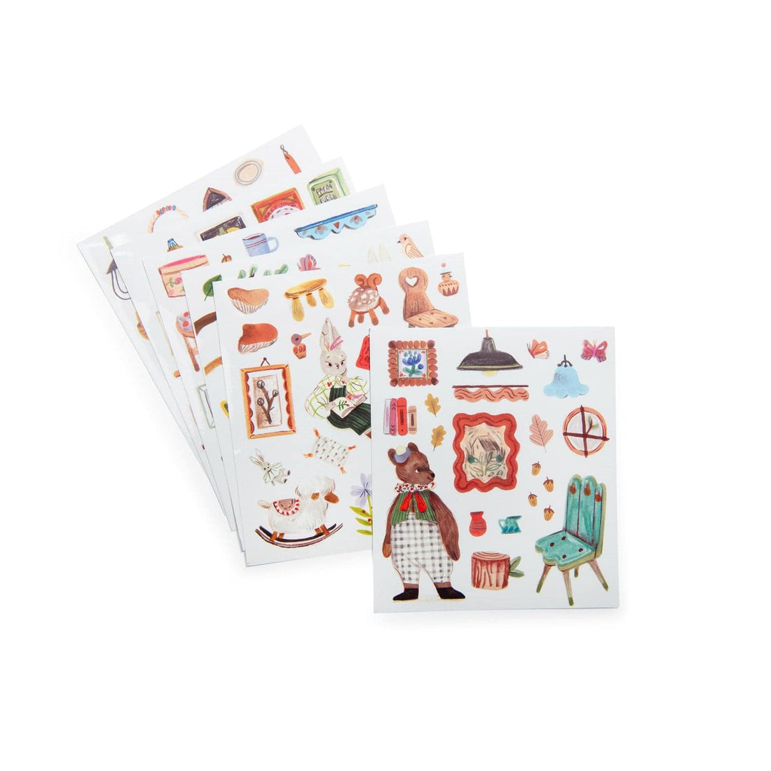 Les Minouchkas Colouring Book with 150 Stickers - Parkette.