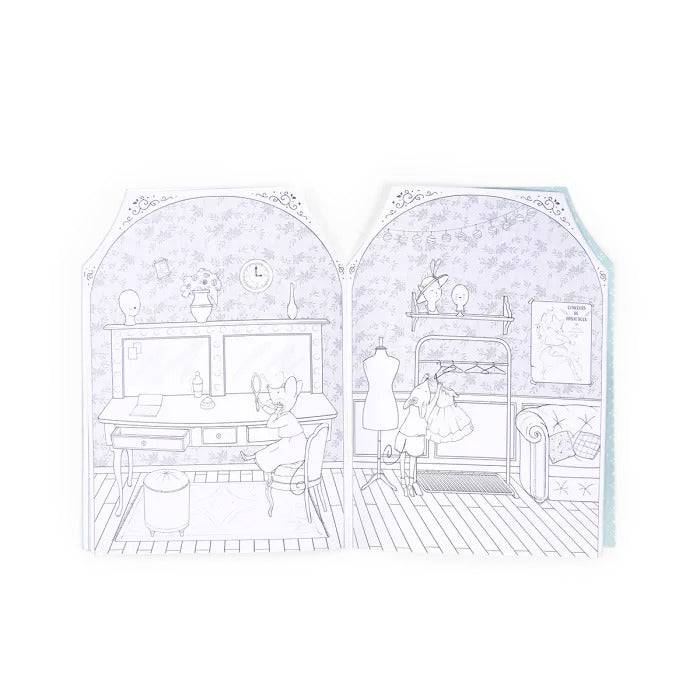 Petite Ecole de Danse Coloring Book with Stickers - Parkette.