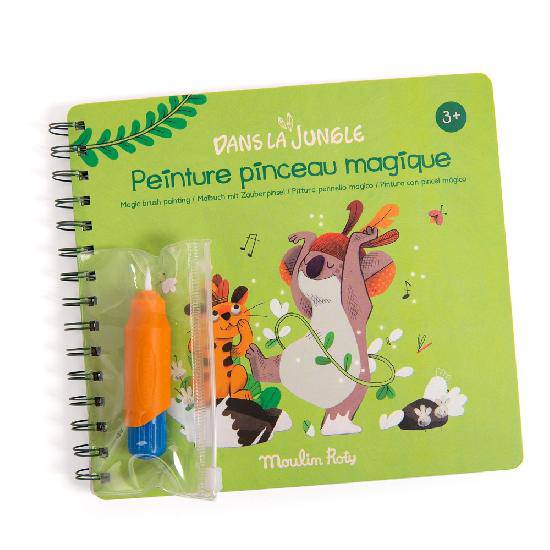 Dans La Jungle Magic Brush Painting Booklet - Parkette.