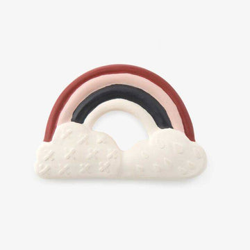Apres la Pluie Natural Rubber Rainbow Teething Ring - Parkette.
