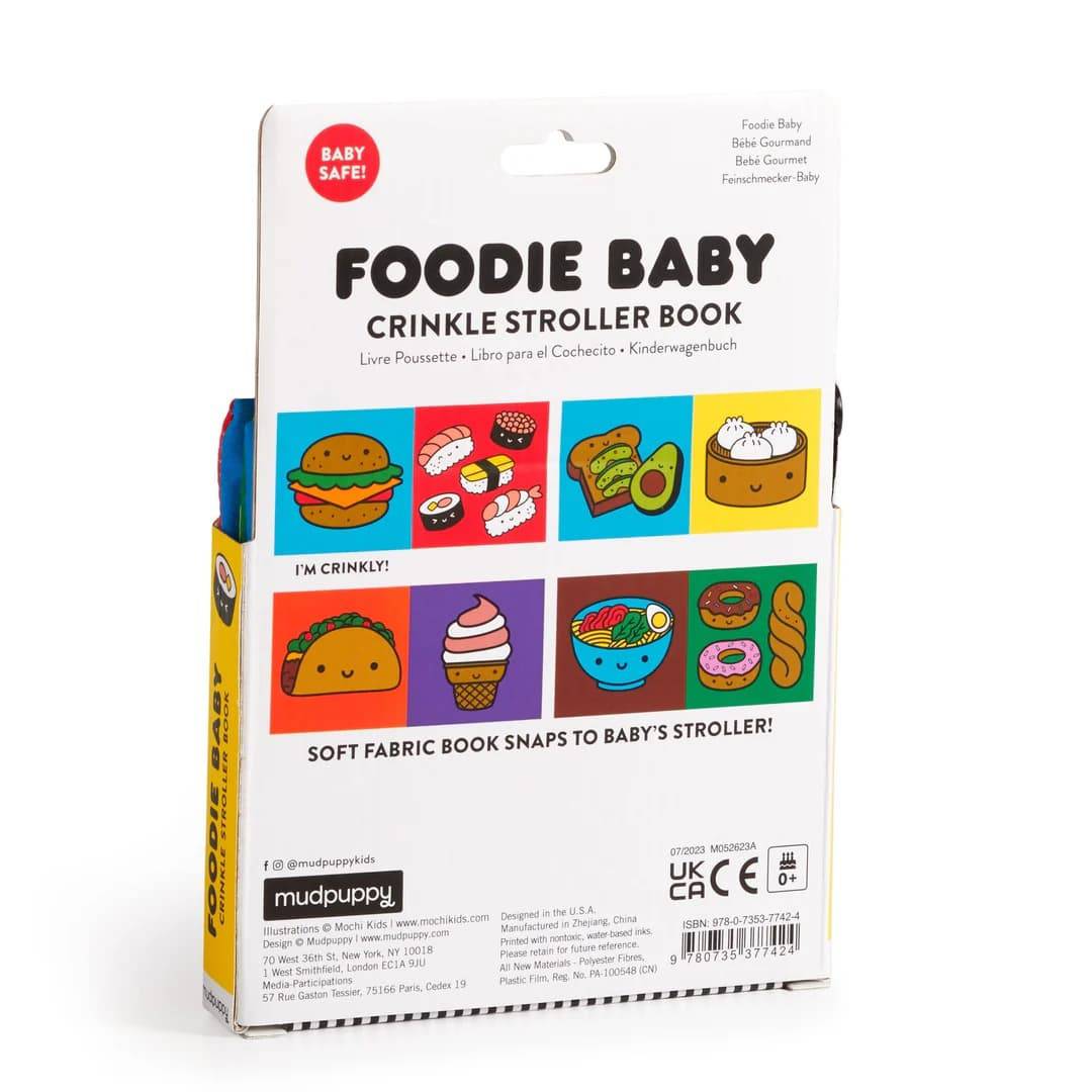 Foodie Baby Crinkle Fabric Stroller Book - Parkette.