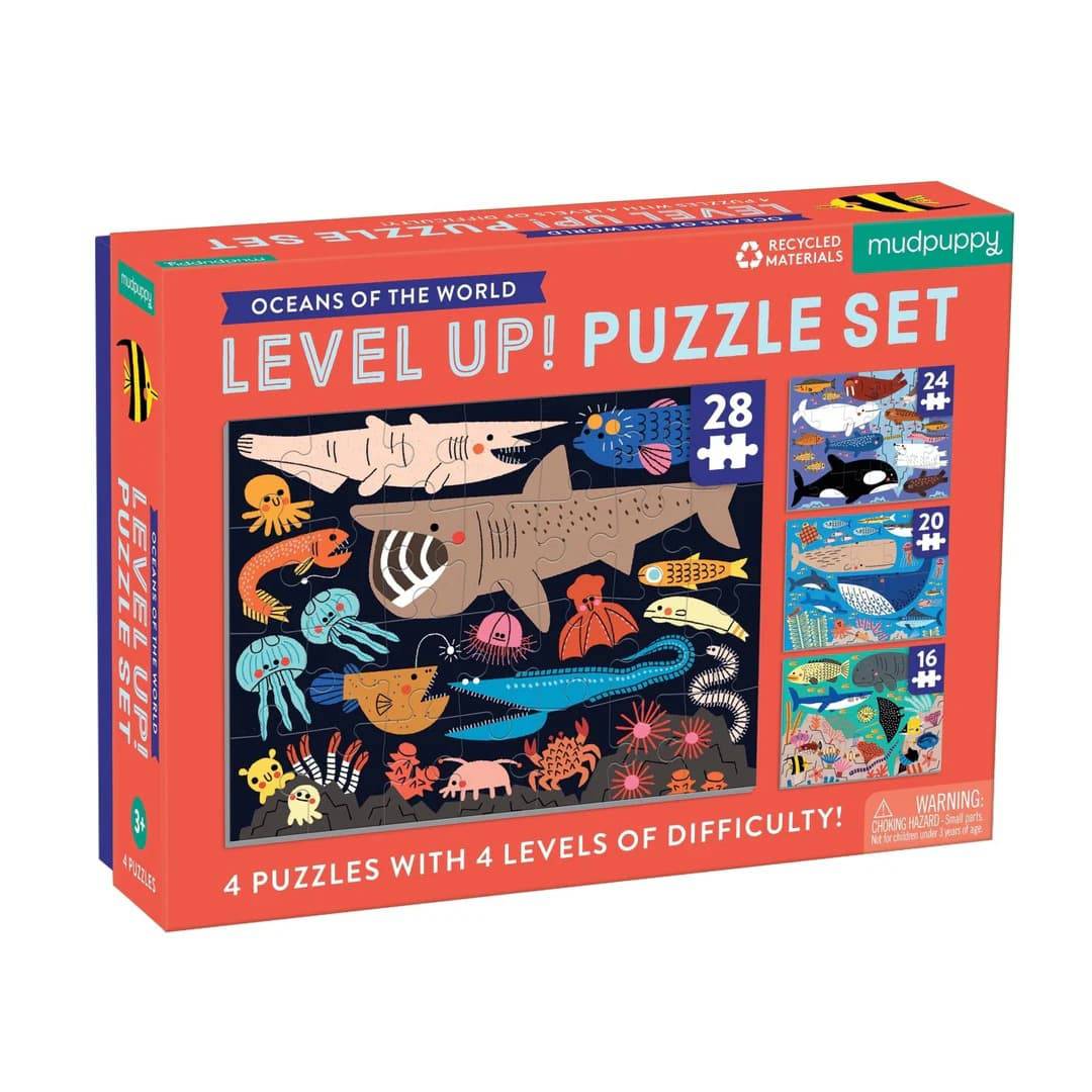 Oceans of the World Level Up! Puzzle Set - Parkette.