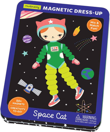 Space Cat Magnetic Dress Up Tin - Parkette.
