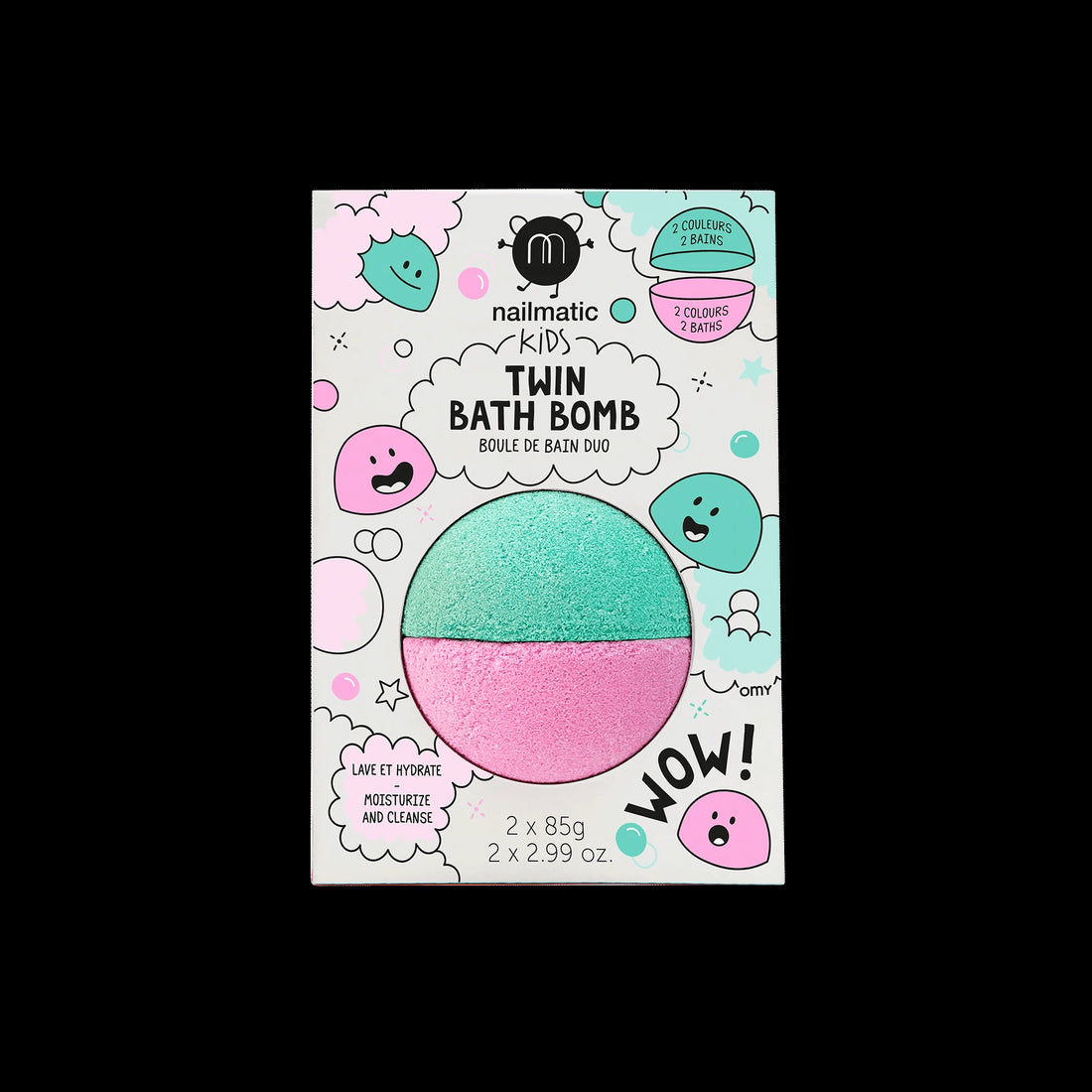Twin Bath Bomb Pink + Lagoon - Parkette.