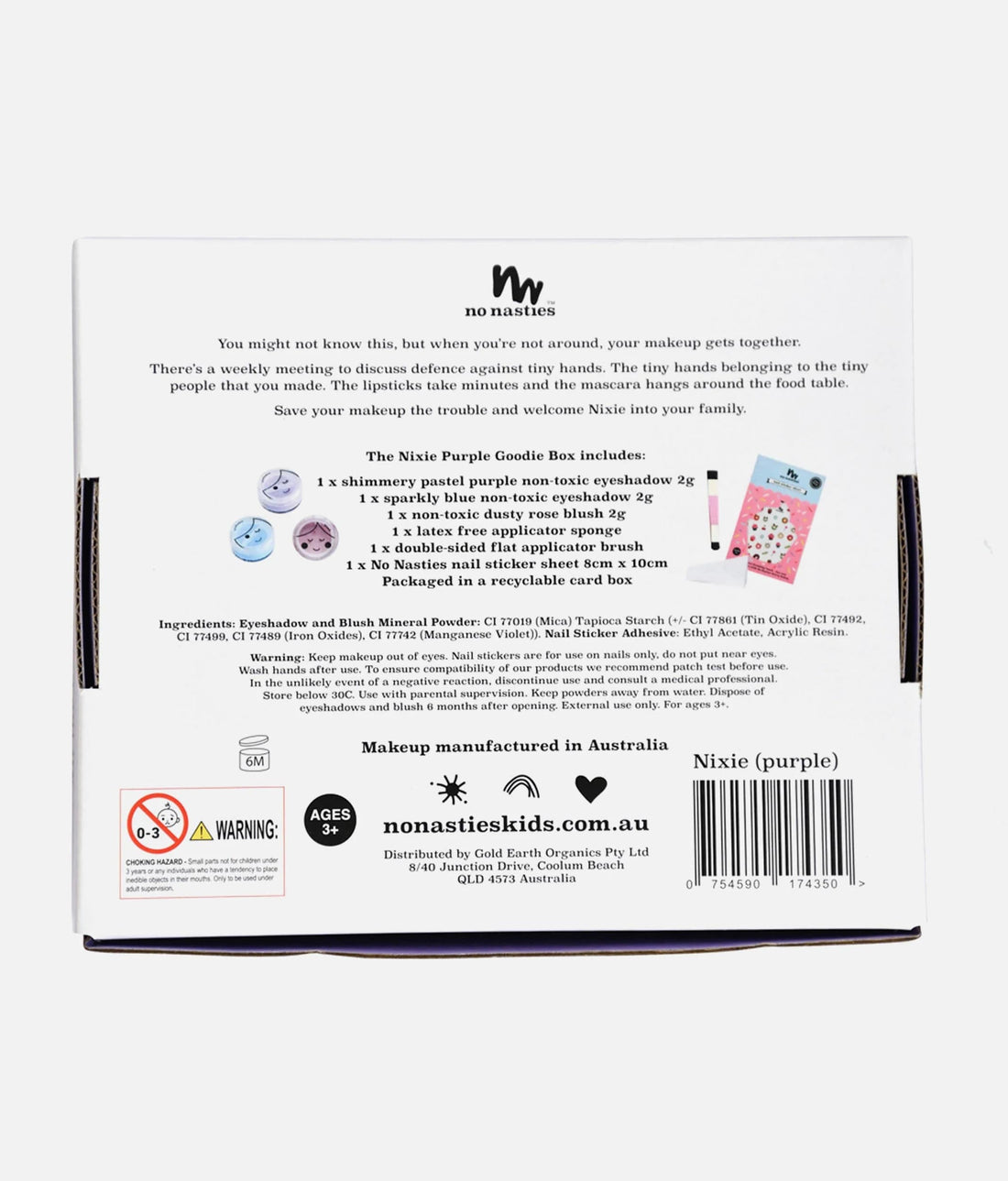 Nixie Purple Pretty Play Makeup Pack - Parkette.