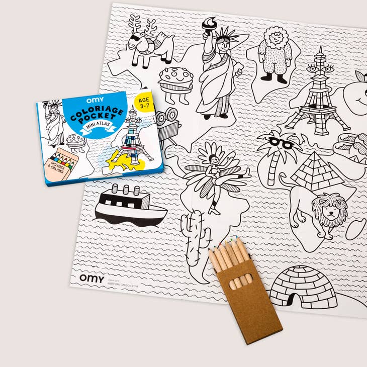 OMY Pocket Colouring Mini Poster - Parkette.
