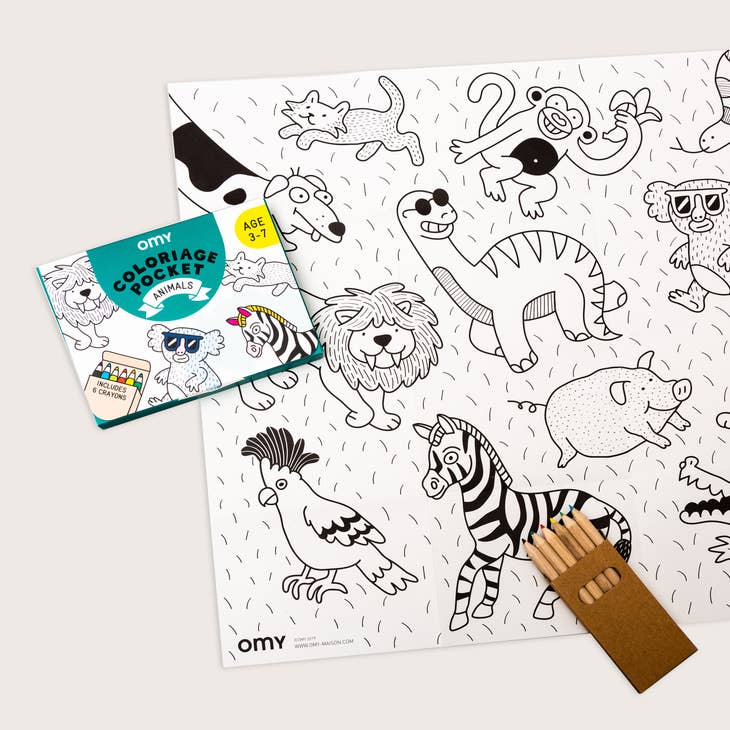 OMY Pocket Colouring Mini Poster - Parkette.
