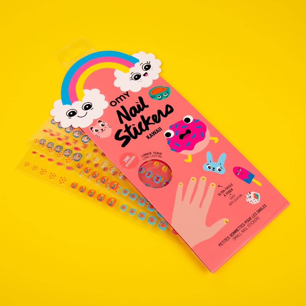 200 Nail Stickers - Kawaii - Parkette.