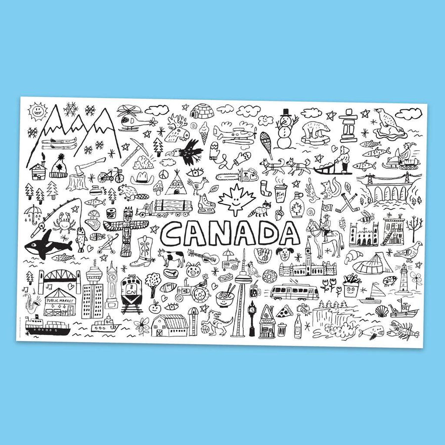 Top Canada Giant Colouring Poster - Parkette.