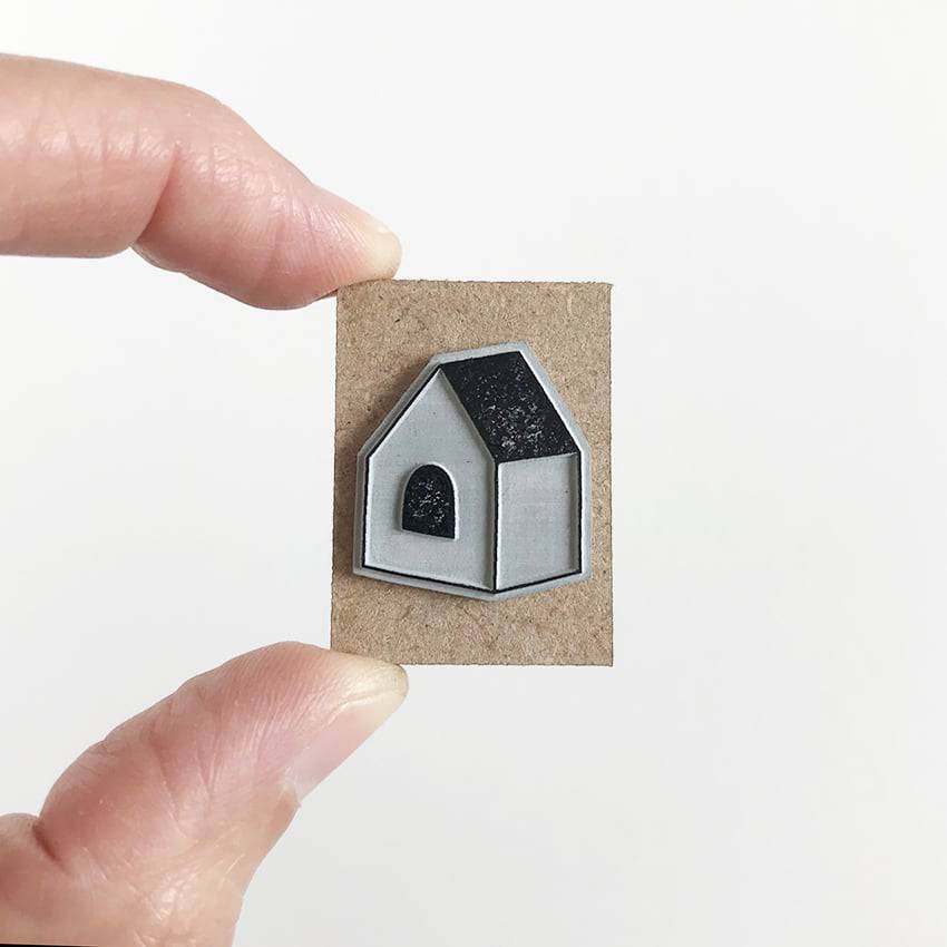 Mini Stamps - House and Smoke - Parkette.
