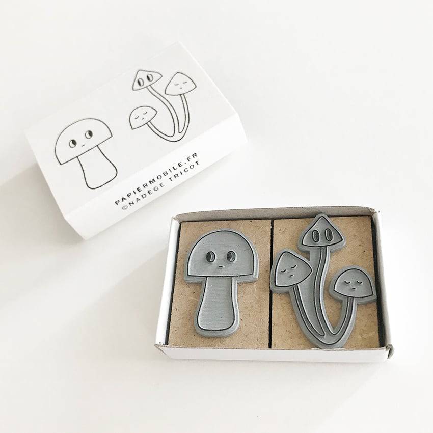 Mini Stamps - Mushroom - Parkette.