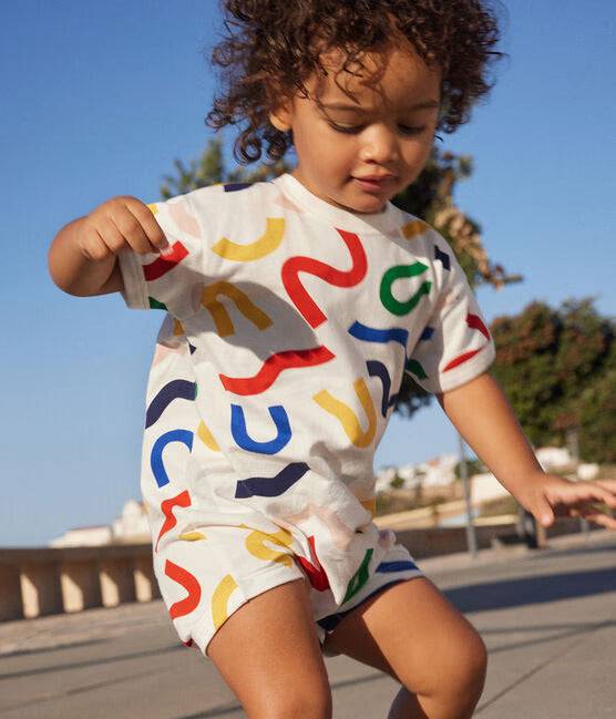 BABIES' PRINTED FLEECE PLAYSUIT - Parkette.