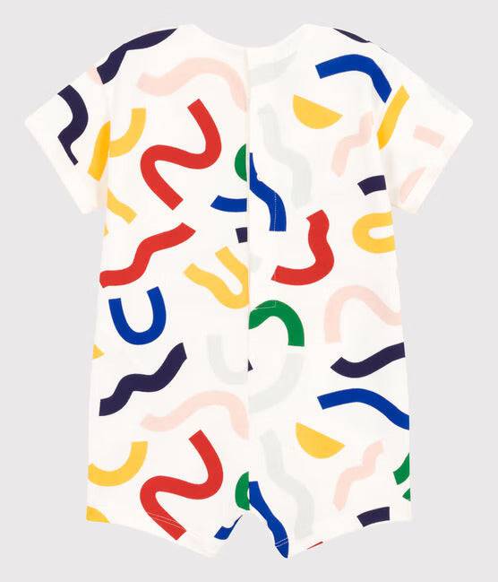 BABIES' PRINTED FLEECE PLAYSUIT - Parkette.