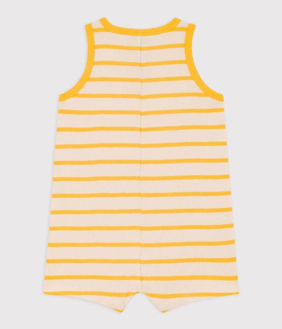 STRIPED RIB-KNIT PLAYSUIT - Parkette.