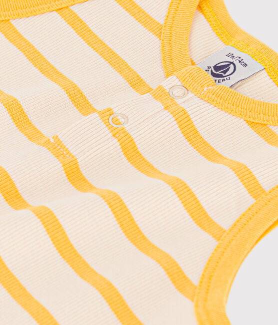STRIPED RIB-KNIT PLAYSUIT - Parkette.