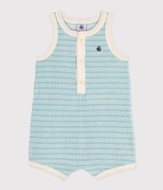STRIPED TERRY PLAYSUIT - Parkette.