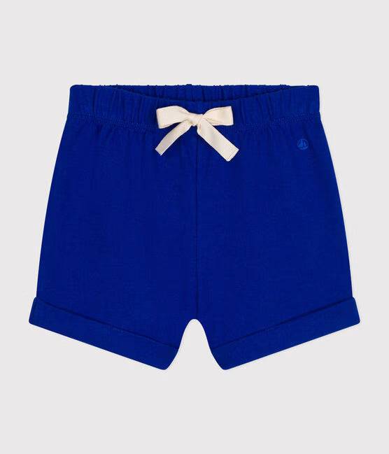 BABIES' LIGHTWEIGHT JERSEY SHORTS (SURF BLUE) - Parkette.