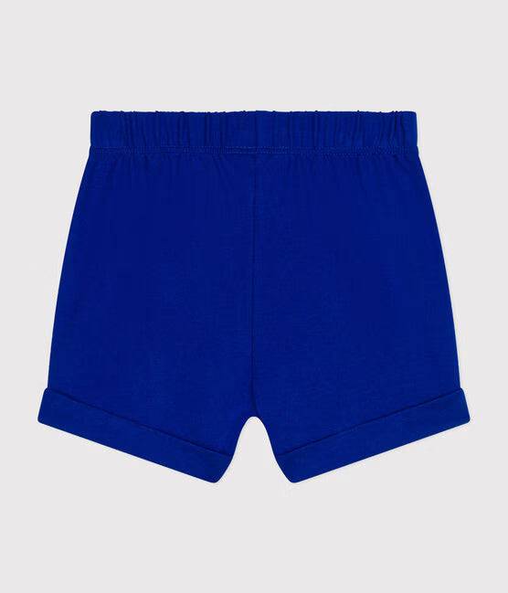 BABIES' LIGHTWEIGHT JERSEY SHORTS (SURF BLUE) - Parkette.