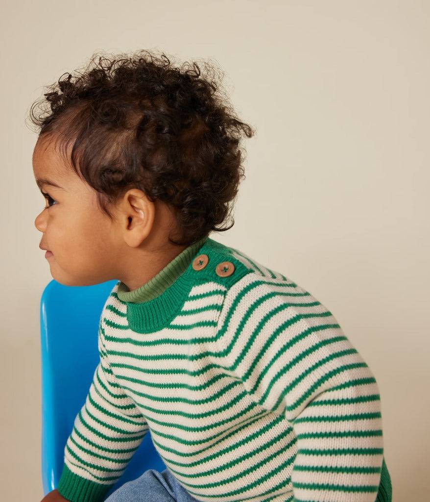 Babies Wool Cotton Knit Sweater - Parkette.