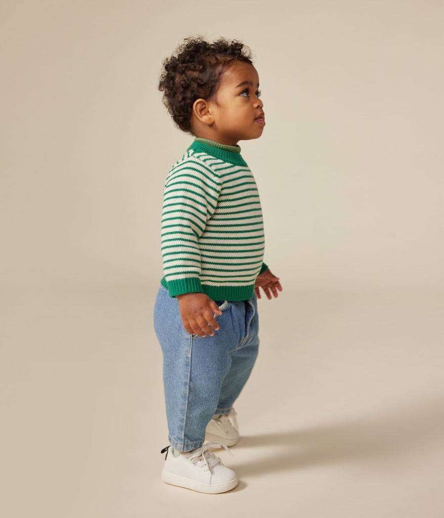 Babies Wool Cotton Knit Sweater - Parkette.