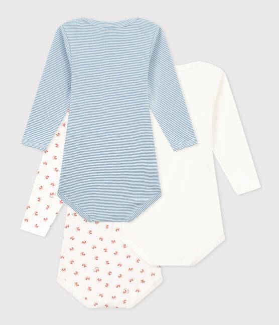 Long Sleeved Cotton Bodysuits 3-pack - Foxes - Parkette.